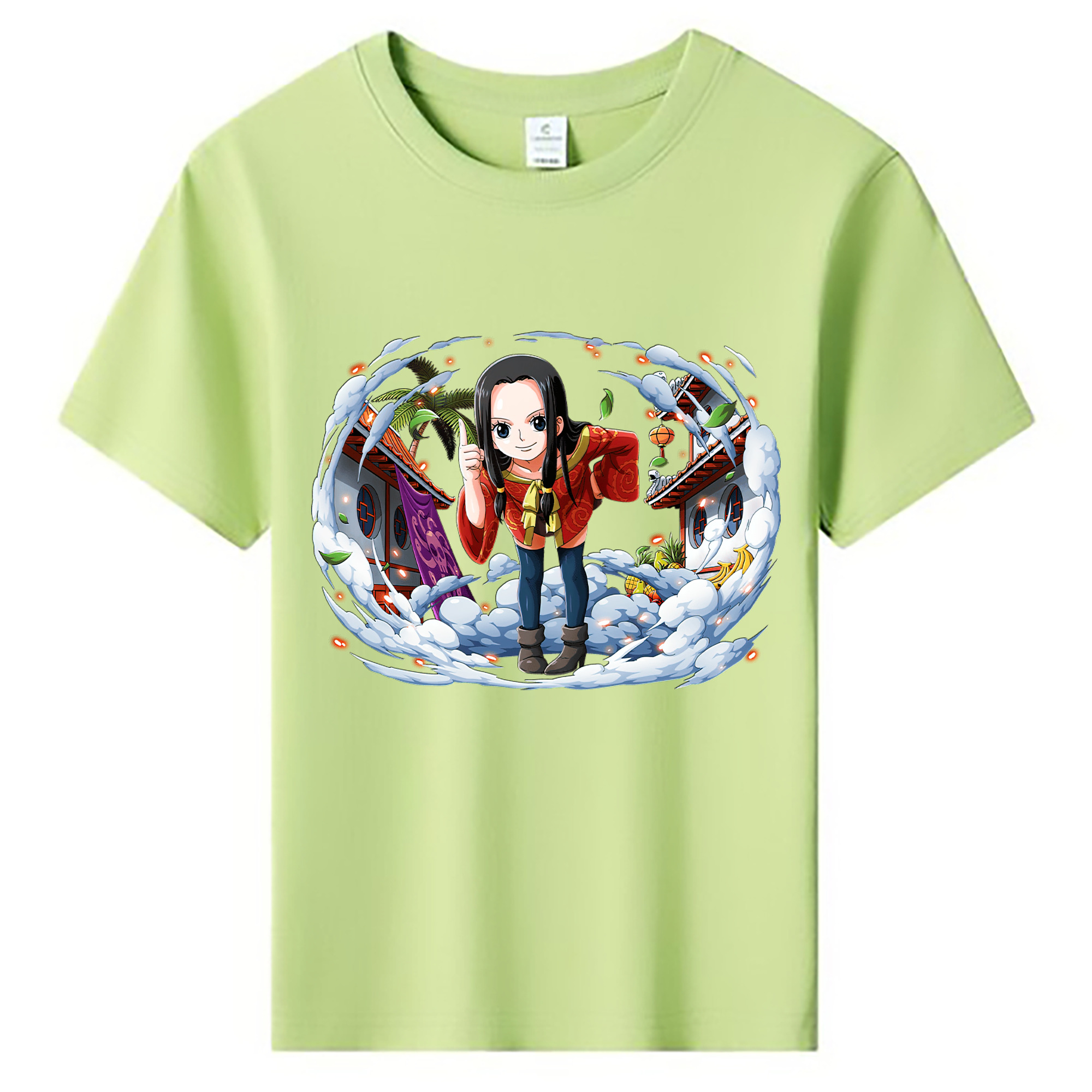 ワンピース ボア・ハンコック ONE PIECE Boa·Hancock 綿100％キッズTシャツ（フロントプリント）